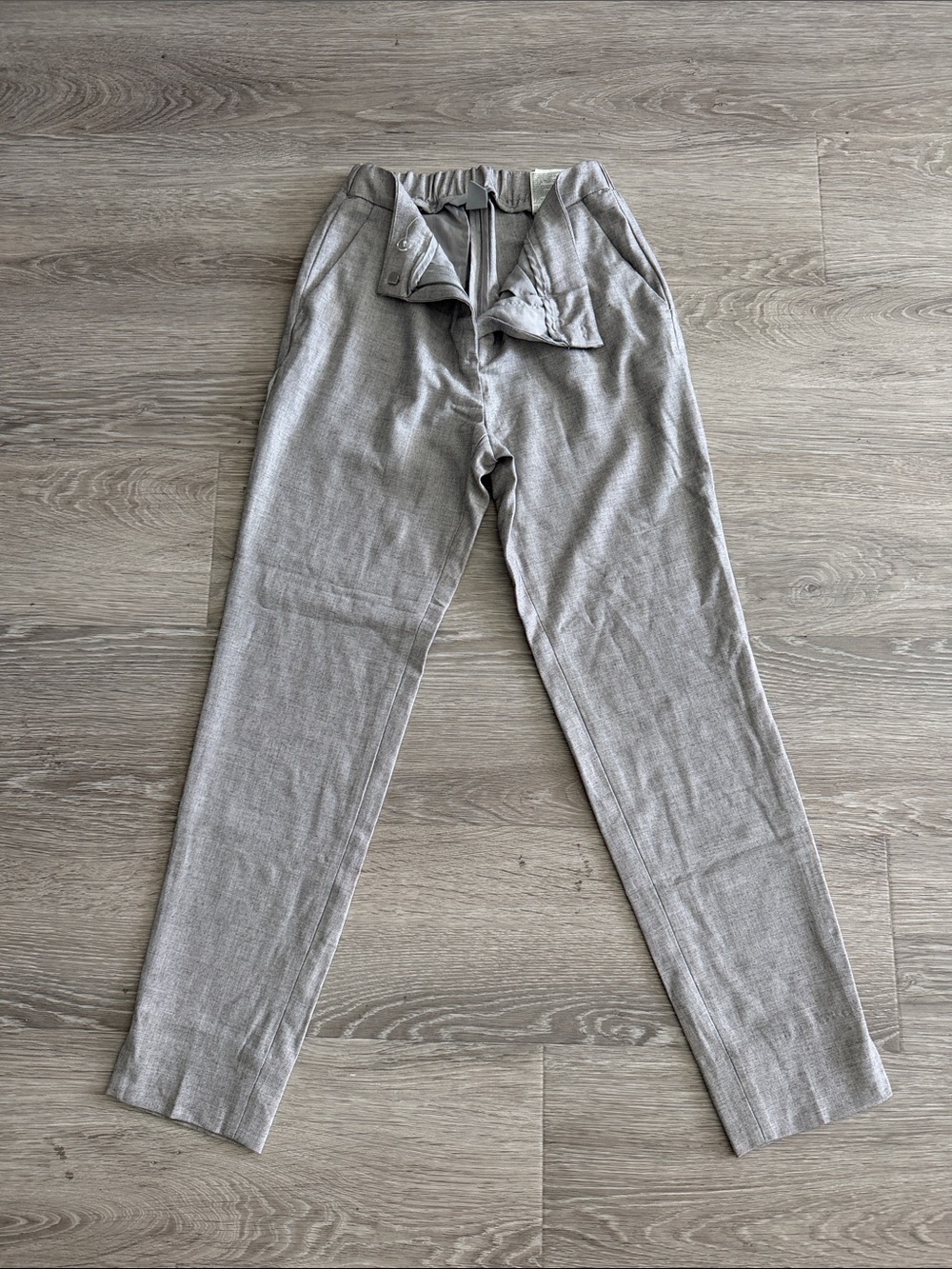 Gray Tailored Pants - Modern Slim Fit